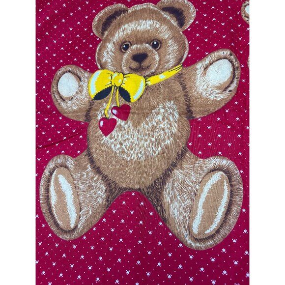 Vintage 1/2 yard x 44" Hallmark Teddy Bear Fabric - Picture 4 of 16